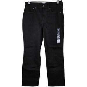 J. Crew Factory Petite essential straight jean in all-day stretch Black P28 NWT‎